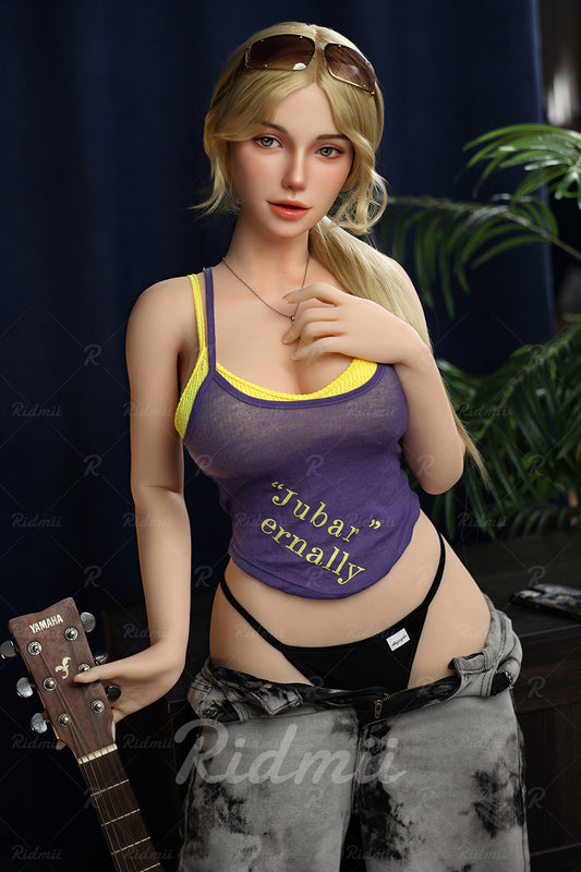 RIDMII Nyx Unique Design 5'4 FT (164cm) TPE Body Silicone Ultra Realistic And TPE Doll Head Movable Jaw Real Oral Sex Love Doll With Real Oral Sex