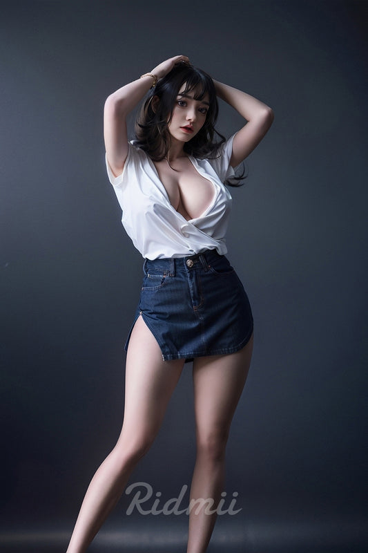 RIDMII Miranda Plus Unique Design 5'6 FT (169cm) Silicone Head TPE Body Realistic BBW Blowjob Sex Doll