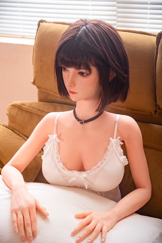 RIDMII Momo Unique Design 5'3 FT(163cm) Short Hair Sex Doll Silicone Head TPE Body Realistic Love Doll