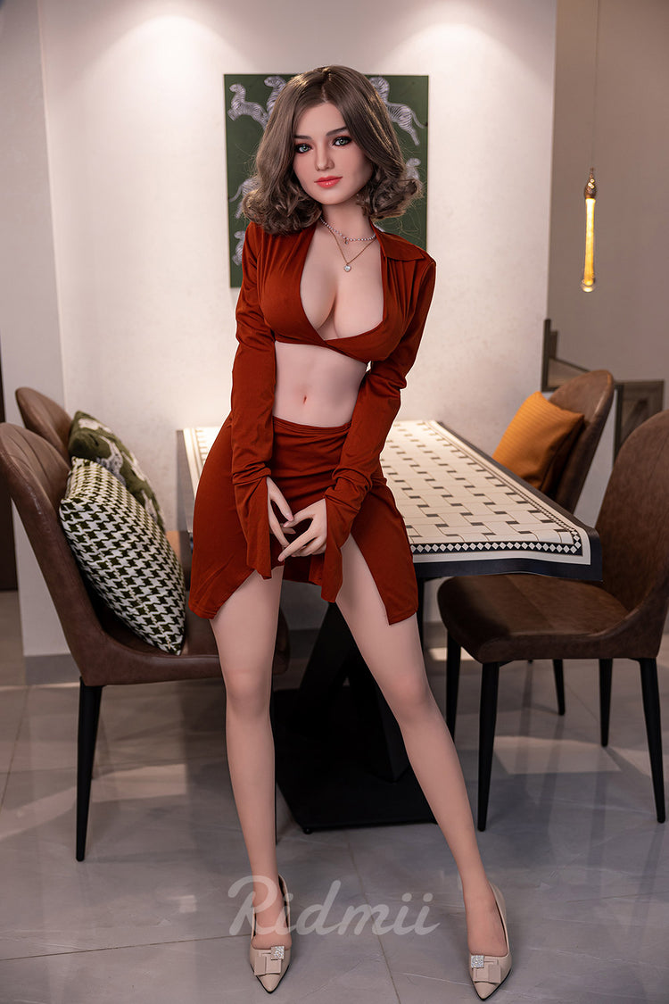 RIDMII Krista Unique Design 163cm Realistic Sex Dolls Silicone Head TPE Body Adult Love Doll