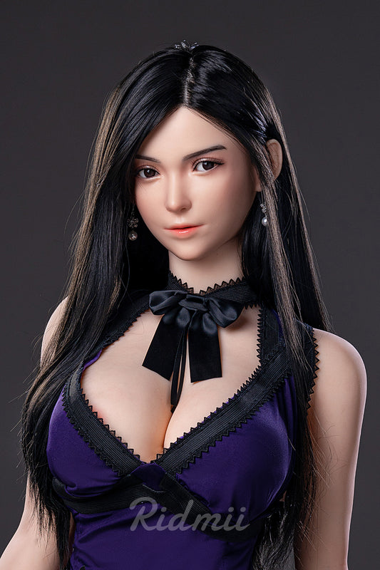 RIDMII VII Tifa 5'3 FT(163cm) Silicone Head TPE Body Medium Breasts Realistic Fantasy Love Sex Doll