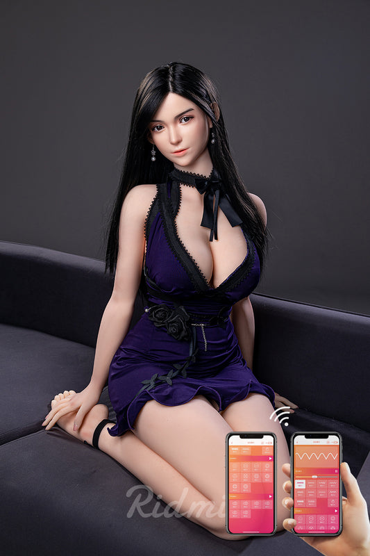 APP-Control RIDMII VII Tifa 5'3 FT(163cm) Silicone Head TPE Body Medium Breasts Realistic Fantasy Love Sex Doll