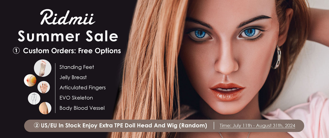 RIDMII Sex Doll Legit Doll Silicone Head TPE Body Unique Design