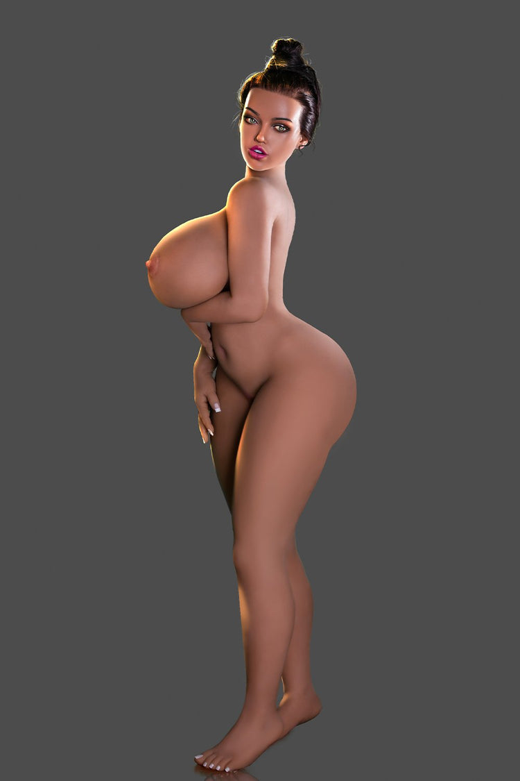 RIDMII Freya Unique Design Sexy Curve Big Breast Tan Skin Full Silicone Sex Doll Big Boob